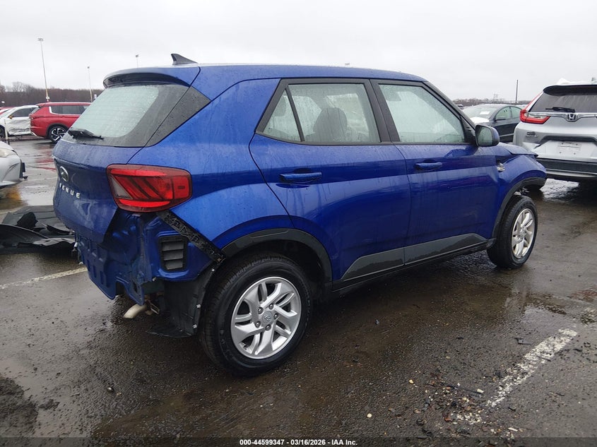 2022 Hyundai Venue VIN KMHRB8A37NU152118 IAAI salvage auction — FRONT & REAR, Salvage (New Jersey), sold $3,300 on 2026-07-06 (photo 4)