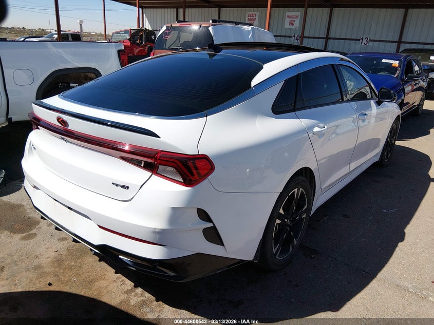 2021 Kia K5 VIN 5XXG64J25MG039837 IAAI salvage auction — LEFT FRONT, Salvage (Texas), sold $3,850 on 2026-07-08 (photo 4)