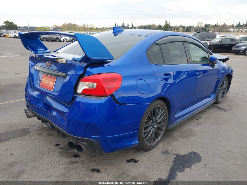 2017 Subaru Wrx VIN JF1VA1J61H9829801 IAAI salvage auction — FRONT & REAR, Salvage (Oregon), sold $3,350 on 2026-07-09 (photo 4)