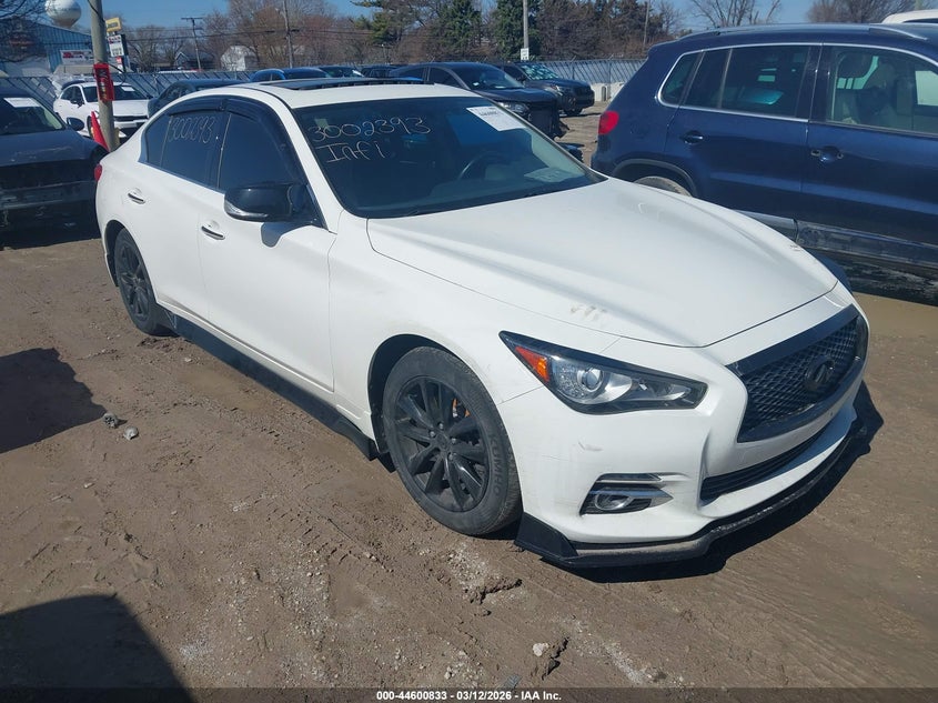 2017 Infiniti Q50 VIN JN1EV7AR8HM835722 IAAI salvage auction — UNKNOWN, Salvage Title, sold $3,700 on 2026-07-24 (photo 1)