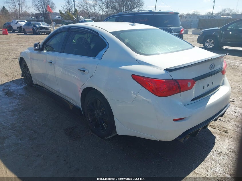 2017 Infiniti Q50 VIN JN1EV7AR8HM835722 IAAI salvage auction — UNKNOWN, Salvage Title, sold $3,700 on 2026-07-24 (photo 3)