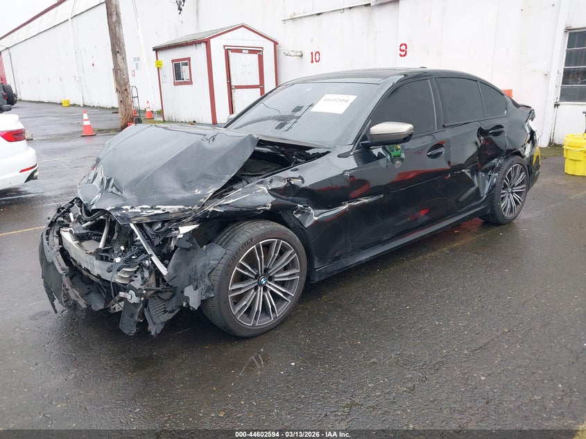 2020 BMW 3er VIN WBA5U7C09LFH59956 IAAI salvage auction — FRONT & REAR, Salvage (Oregon), sold $9,250 on 2026-07-23 (photo 2)