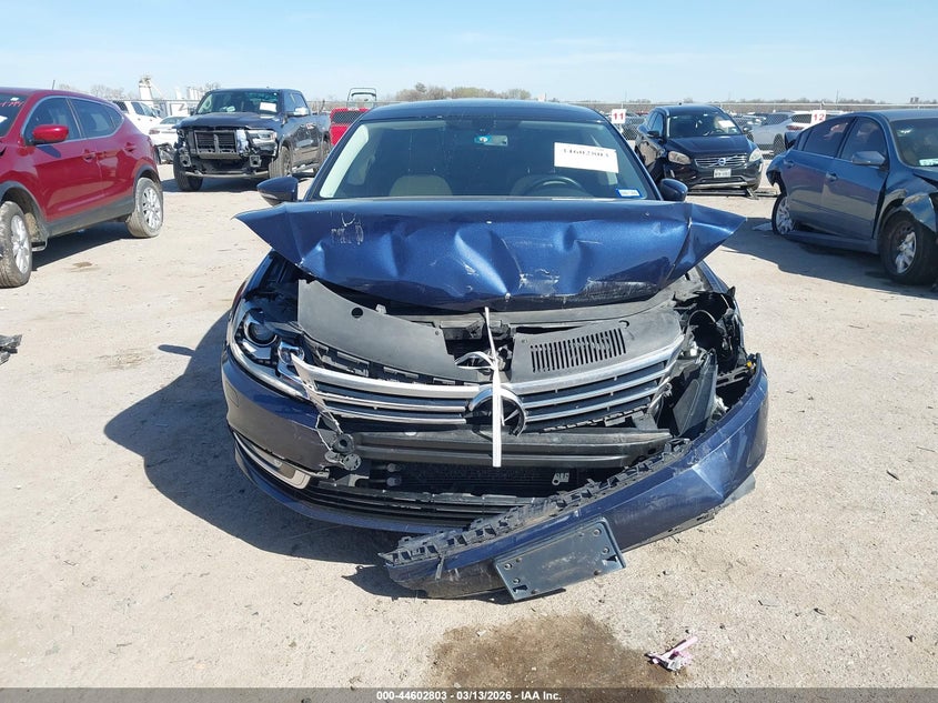 2013 Volkswagen Passat cc VIN WVWRN7AN0DE505198 IAAI salvage auction — FRONT END, Salvage Title, sold $875 on 2026-07-07 (photo 6)