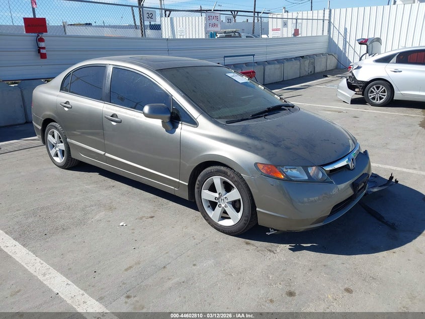 2006 Honda Civic VIN 2HGFA168X6H523204 IAAI salvage auction — LEFT FRONT, Salvage (California), sold $700 on 2026-07-09 (photo 1)