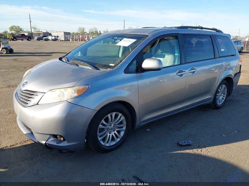 2011 Toyota Sienna VIN 5TDYK3DC3BS108552 IAAI salvage auction — REAR END, Salvage (California), sold $1,650 on 2026-07-29 (photo 2)