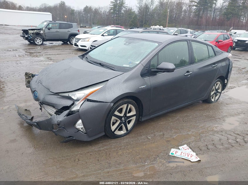 2016 Toyota Prius VIN JTDKARFU3G3511697 IAAI salvage auction — FRONT & REAR, Salvage Title, sold $1,850 on 2026-07-10 (photo 2)