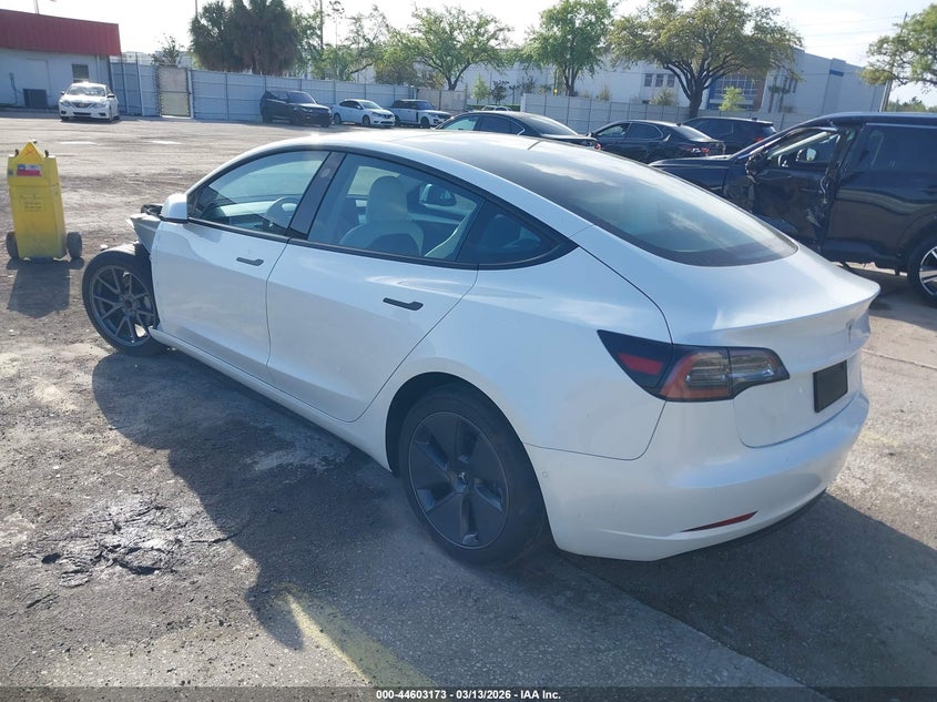 2022 Tesla Model 3 VIN 5YJ3E1EA7NF243898 IAAI salvage auction — FRONT END, Salvage Title, sold $12,000 on 2026-07-15 (photo 3)