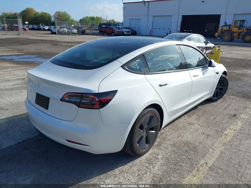 2022 Tesla Model 3 VIN 5YJ3E1EA7NF243898 IAAI salvage auction — FRONT END, Salvage Title, sold $12,000 on 2026-07-15 (photo 4)