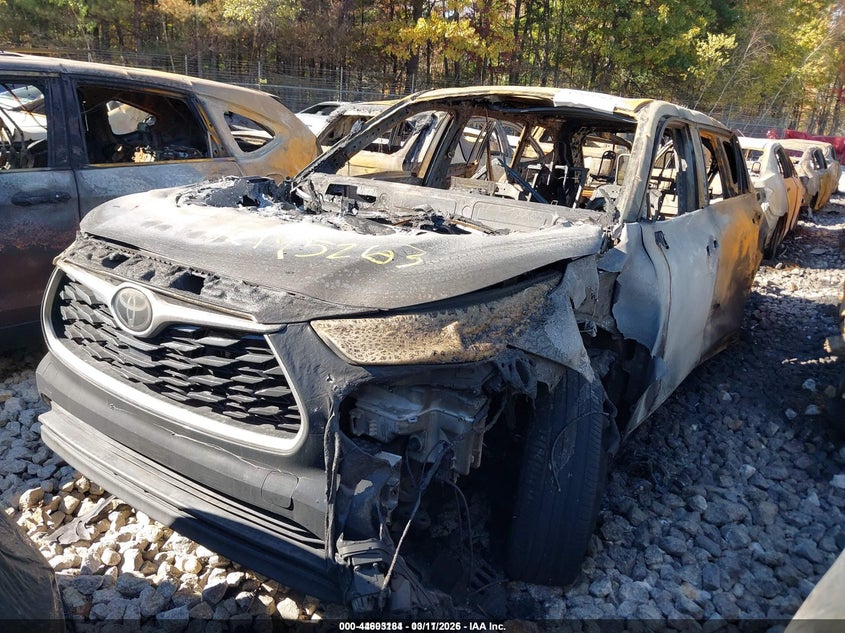 2023 Toyota Highlander VIN 5TDKDRBH4PS037371 IAAI salvage auction — TOTAL BURN, Salvage Title, sold $1,275 on 2026-07-17 (photo 2)