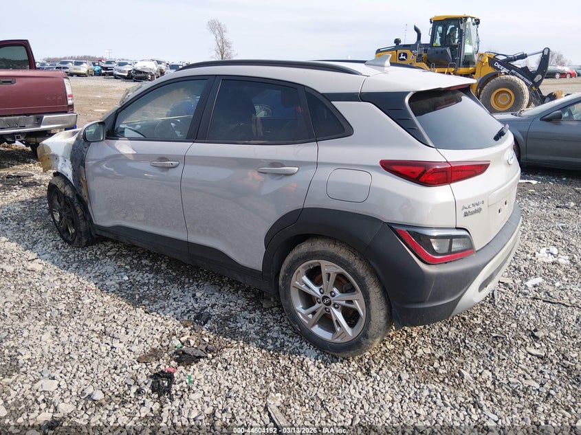 2023 Hyundai Kona VIN KM8K3CABXPU021289 IAAI salvage auction — ENGINE BURN, Salvage Title, sold $225 on 2026-07-22 (photo 3)