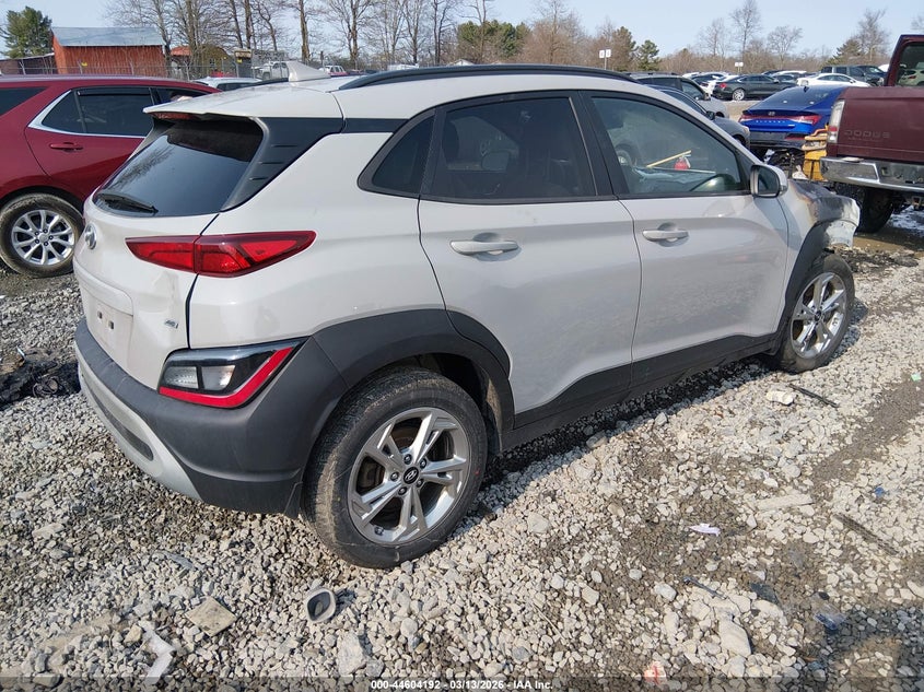 2023 Hyundai Kona VIN KM8K3CABXPU021289 IAAI salvage auction — ENGINE BURN, Salvage Title, sold $225 on 2026-07-22 (photo 4)