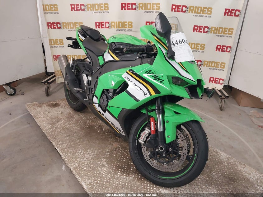 2025 Kawasaki Zx VIN JKBZXVL13SA017737 IAAI salvage auction — LEFT FRONT, Salvage Title, sold $2,650 on 2026-07-23 (photo 1)