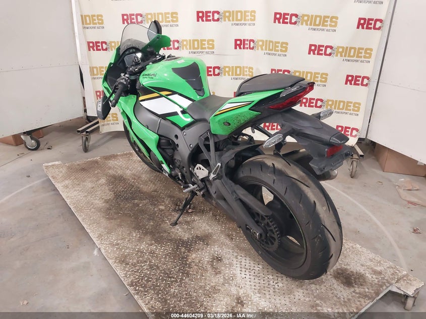 2025 Kawasaki Zx VIN JKBZXVL13SA017737 IAAI salvage auction — LEFT FRONT, Salvage Title, sold $2,650 on 2026-07-23 (photo 3)