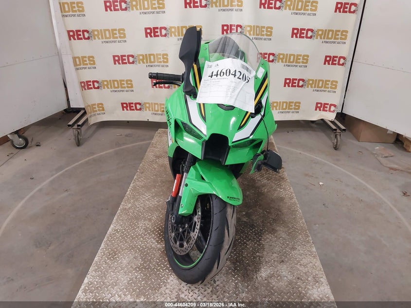 2025 Kawasaki Zx VIN JKBZXVL13SA017737 IAAI salvage auction — LEFT FRONT, Salvage Title, sold $2,650 on 2026-07-23 (photo 5)