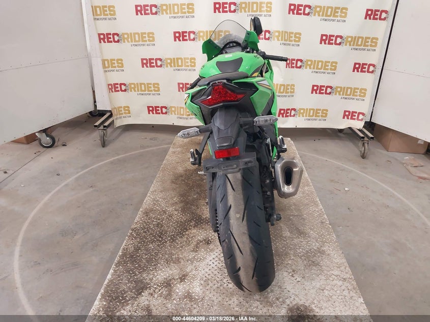 2025 Kawasaki Zx VIN JKBZXVL13SA017737 IAAI salvage auction — LEFT FRONT, Salvage Title, sold $2,650 on 2026-07-23 (photo 6)
