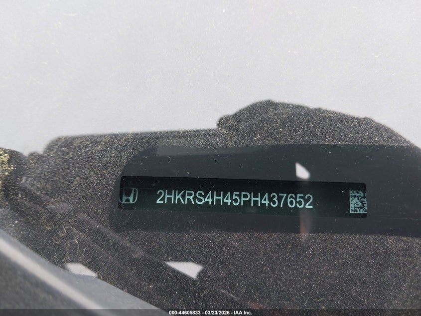 2023 Honda Cr-v VIN 2HKRS4H45PH437652 IAAI salvage auction — THEFT, Wait Title, sold $10,600 on 2026-07-29 (photo 9)