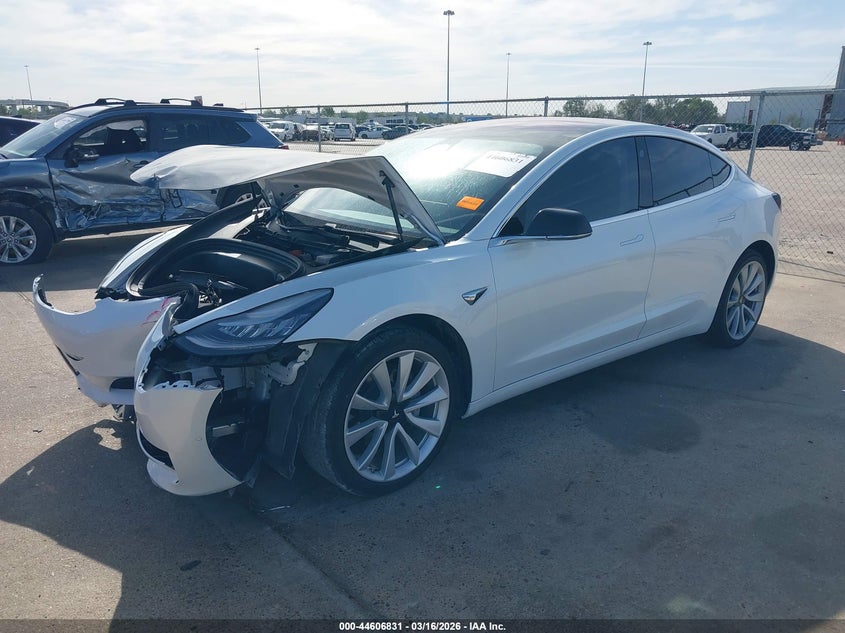 2019 Tesla Model 3 VIN 5YJ3E1EA5KF301518 IAAI salvage auction — FRONT END, Original (Texas), sold $5,450 on 2026-07-16 (photo 2)