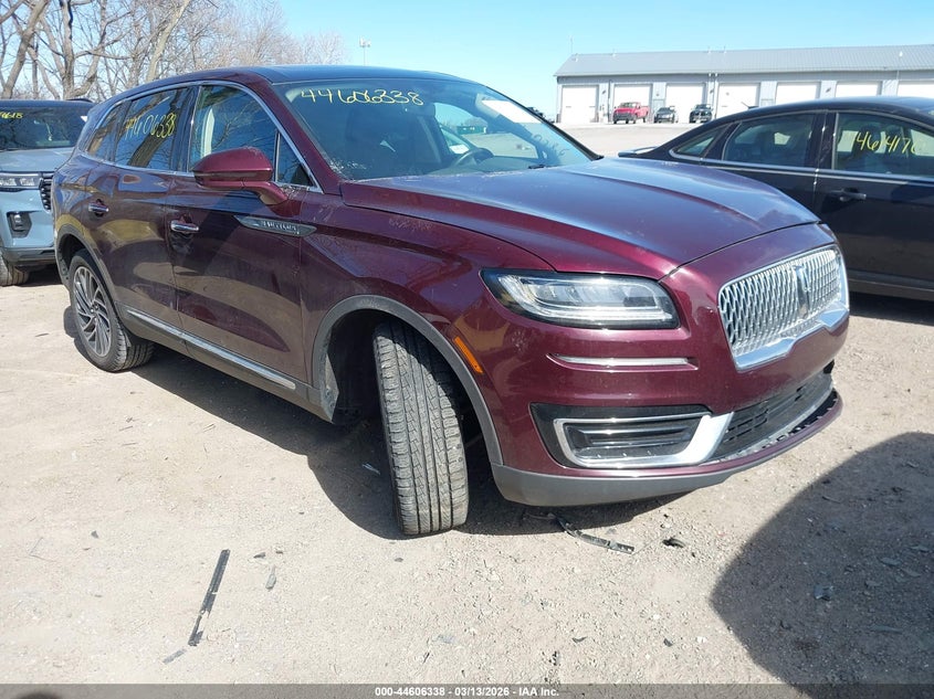 2020 Lincoln Nautilus VIN 2LMPJ6K91LBL34535 IAAI salvage auction — LEFT FRONT, Salvage Title, sold $25 on 2026-07-09 (photo 1)