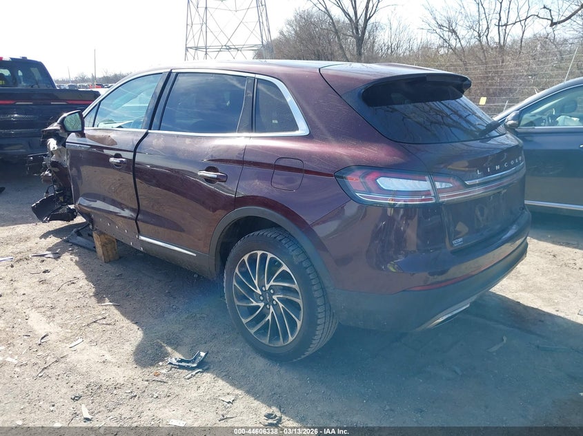 2020 Lincoln Nautilus VIN 2LMPJ6K91LBL34535 IAAI salvage auction — LEFT FRONT, Salvage Title, sold $25 on 2026-07-09 (photo 3)