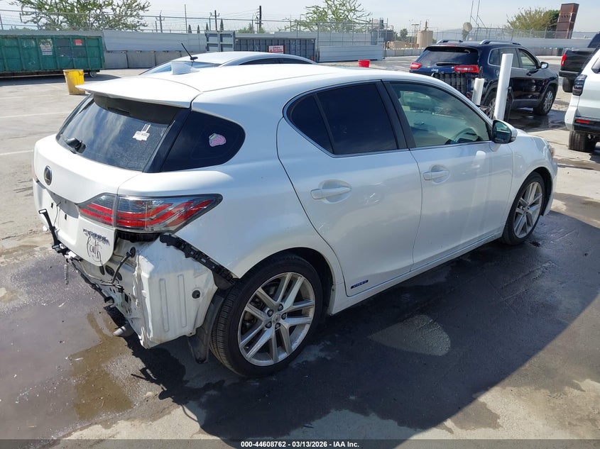 2017 Lexus Ct VIN JTHKD5BH1H2288039 IAAI salvage auction — REAR END, Salvage Title, sold $4,250 on 2026-07-22 (photo 4)