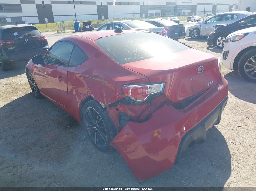 2013 Scion Fr-s VIN JF1ZNAA19D2711167 IAAI salvage auction — LEFT REAR, Original (Texas), sold $3,975 on 2026-07-07 (photo 3)