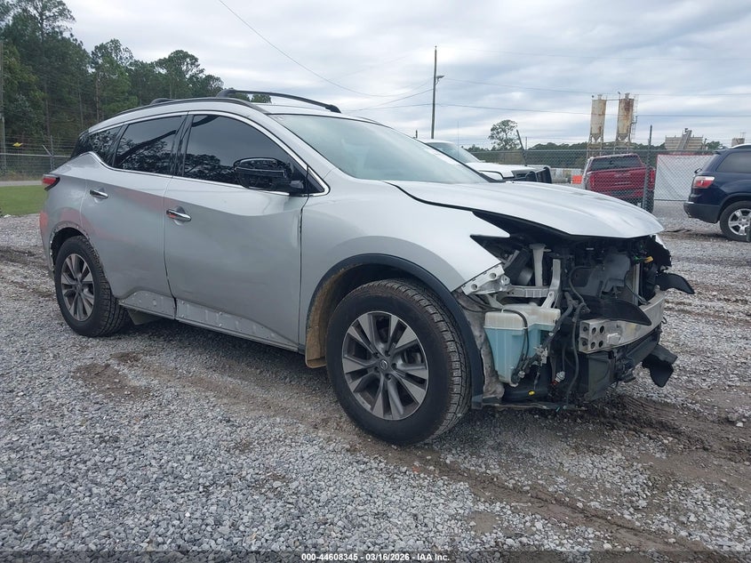 2018 Nissan Murano VIN 5N1AZ2MGXJN138691 IAAI salvage auction — FRONT END, Salvage (Mississippi), sold $1,875 on 2026-07-17 (photo 1)