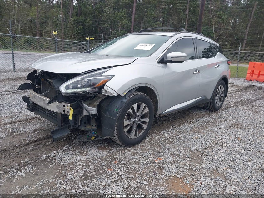 2018 Nissan Murano VIN 5N1AZ2MGXJN138691 IAAI salvage auction — FRONT END, Salvage (Mississippi), sold $1,875 on 2026-07-17 (photo 2)