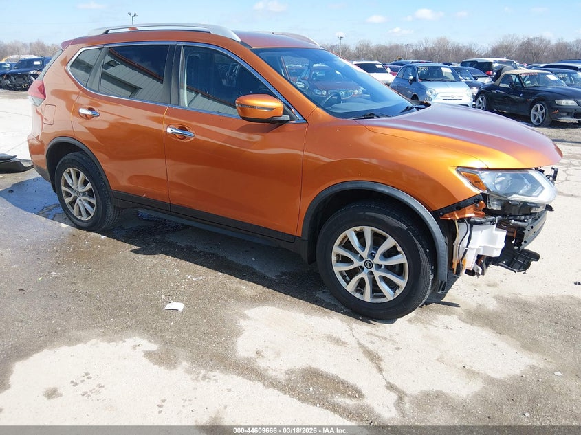 2017 Nissan Rogue VIN JN8AT2MV5HW275065 IAAI salvage auction — FRAME DAMAGE, Salvage Title, sold $1,200 on 2026-07-14 (photo 1)