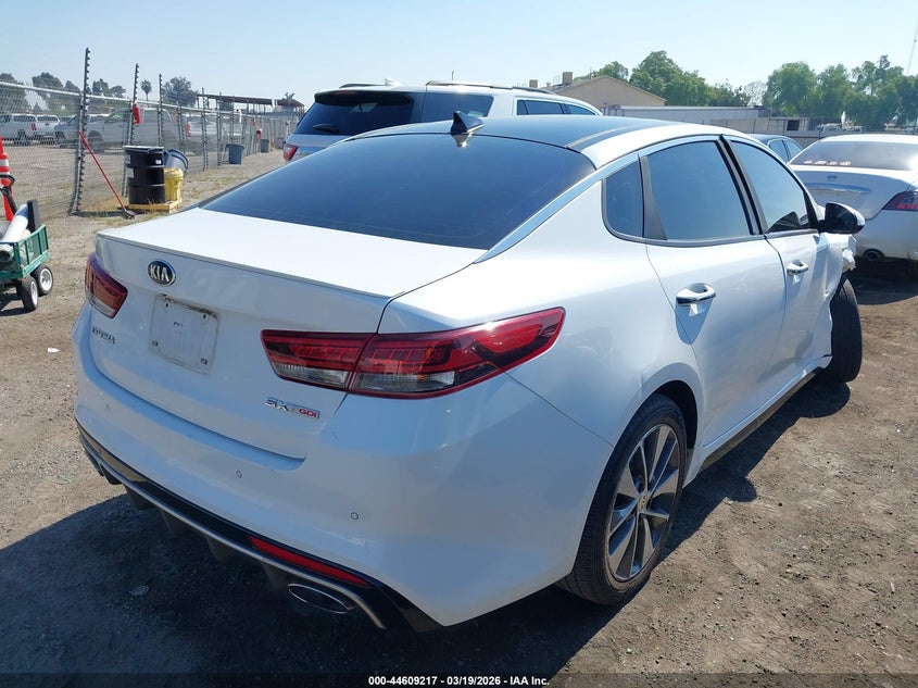 2016 Kia Optima VIN 5XXGW4L25GG011540 IAAI salvage auction — FRONT END, Salvage Title, sold $725 on 2026-07-28 (photo 4)