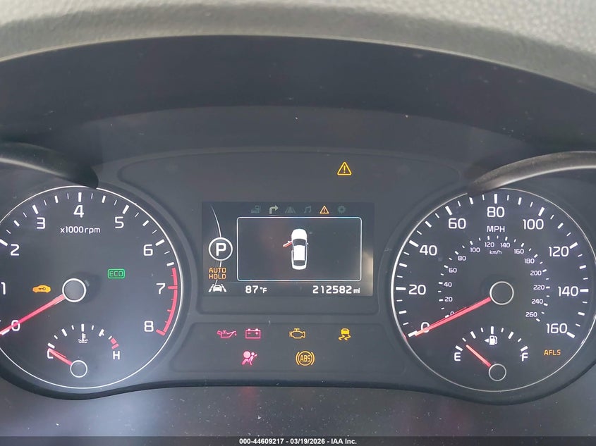 2016 Kia Optima VIN 5XXGW4L25GG011540 IAAI salvage auction — FRONT END, Salvage Title, sold $725 on 2026-07-28 (photo 7)