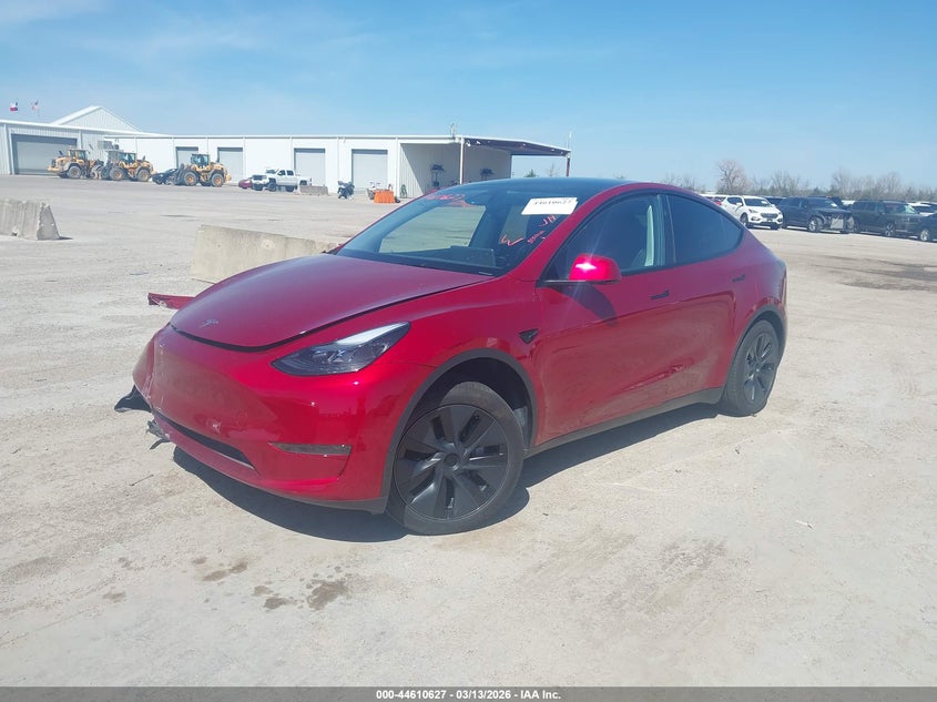 2025 Tesla Model y VIN 7SAYGDED4SA357963 IAAI salvage auction — FRONT END, Salvage Title, sold $16,250 on 2026-07-16 (photo 2)