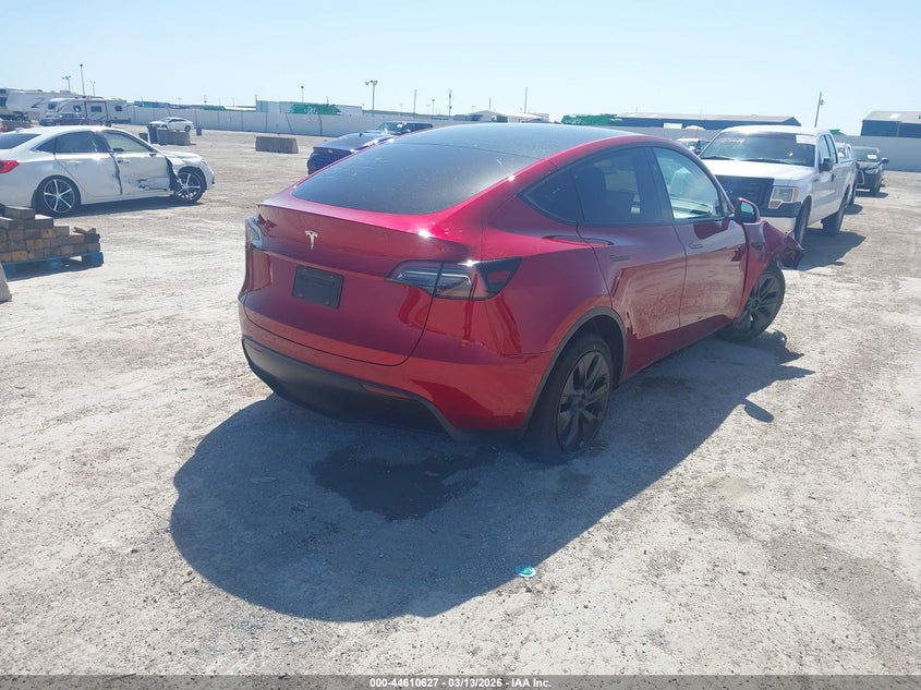 2025 Tesla Model y VIN 7SAYGDED4SA357963 IAAI salvage auction — FRONT END, Salvage Title, sold $16,250 on 2026-07-16 (photo 4)