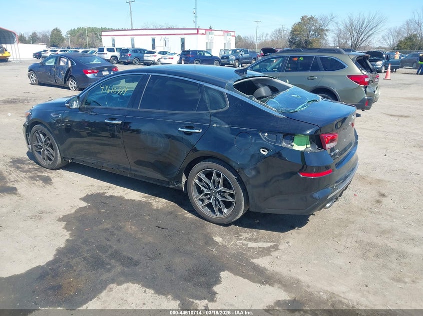 2020 Kia Optima VIN 5XXGT4L38LG438710 IAAI salvage auction — RIGHT FRONT, Salvage Title, sold $575 on 2026-07-28 (photo 3)