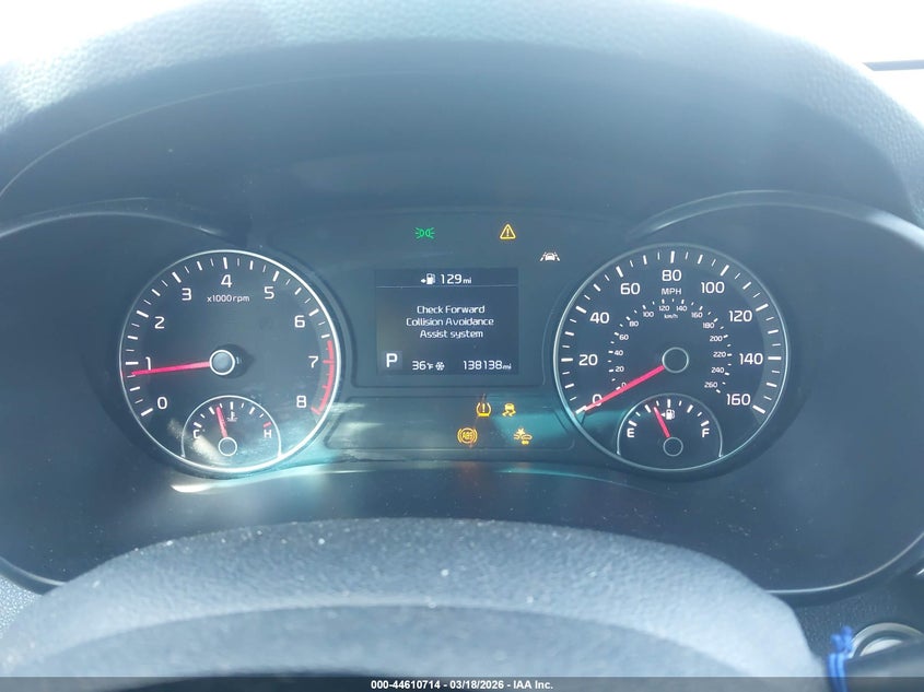 2020 Kia Optima VIN 5XXGT4L38LG438710 IAAI salvage auction — RIGHT FRONT, Salvage Title, sold $575 on 2026-07-28 (photo 7)