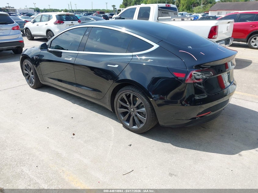 2018 Tesla Model 3 VIN 5YJ3E1EA0JF075936 IAAI salvage auction — RIGHT REAR, Salvage Title, sold $5,600 on 2026-07-23 (photo 3)