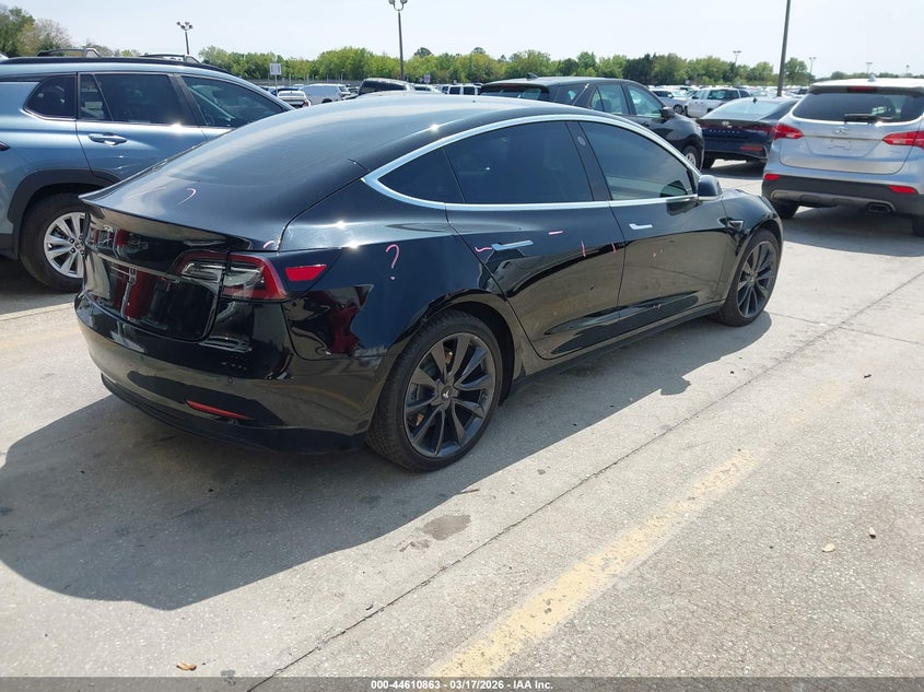 2018 Tesla Model 3 VIN 5YJ3E1EA0JF075936 IAAI salvage auction — RIGHT REAR, Salvage Title, sold $5,600 on 2026-07-23 (photo 4)