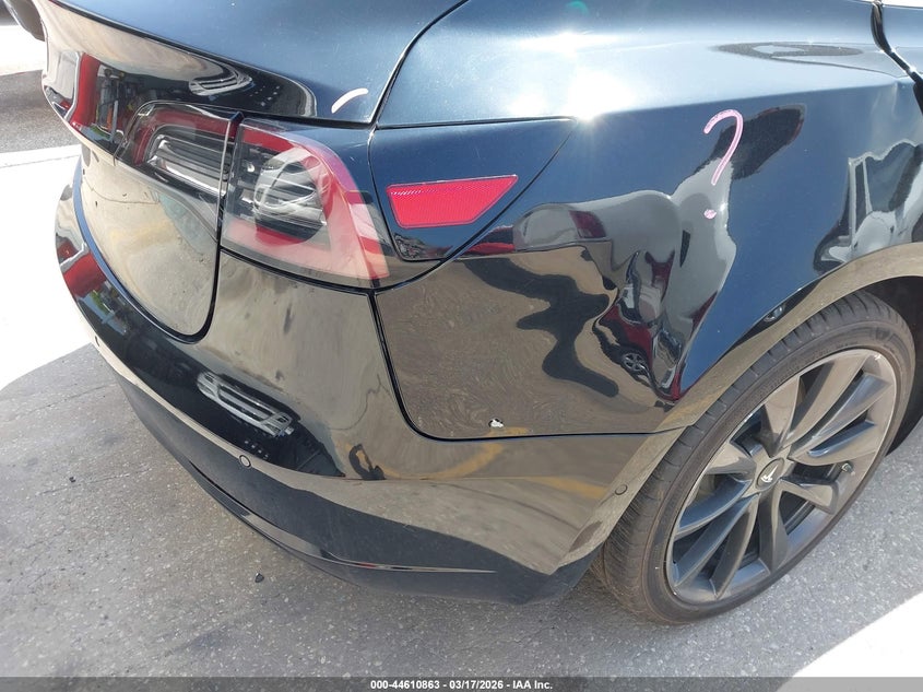 2018 Tesla Model 3 VIN 5YJ3E1EA0JF075936 IAAI salvage auction — RIGHT REAR, Salvage Title, sold $5,600 on 2026-07-23 (photo 6)