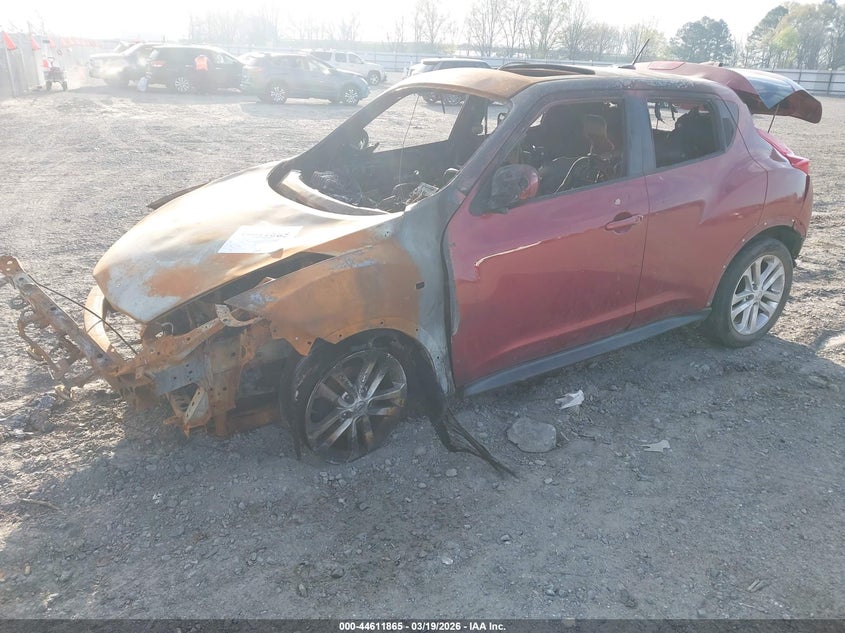 2012 Nissan Juke VIN JN8AF5MV4CT125015 IAAI salvage auction — ENGINE BURN, Salvage Title, sold $75 on 2026-07-08 (photo 2)