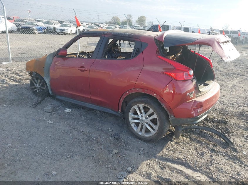 2012 Nissan Juke VIN JN8AF5MV4CT125015 IAAI salvage auction — ENGINE BURN, Salvage Title, sold $75 on 2026-07-08 (photo 3)