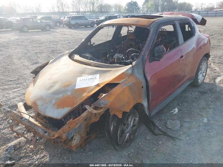 2012 Nissan Juke VIN JN8AF5MV4CT125015 IAAI salvage auction — ENGINE BURN, Salvage Title, sold $75 on 2026-07-08 (photo 6)