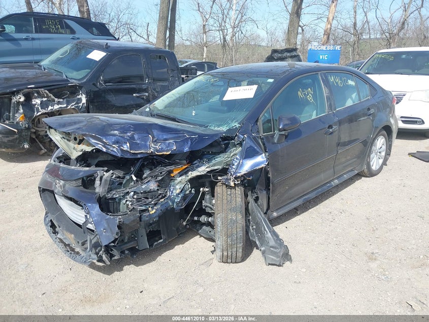 2025 Toyota Corolla VIN 5YFB4MDE3SP351939 IAAI salvage auction — FRONT END, Salvage (Indiana), sold $4,750 on 2026-07-08 (photo 1)