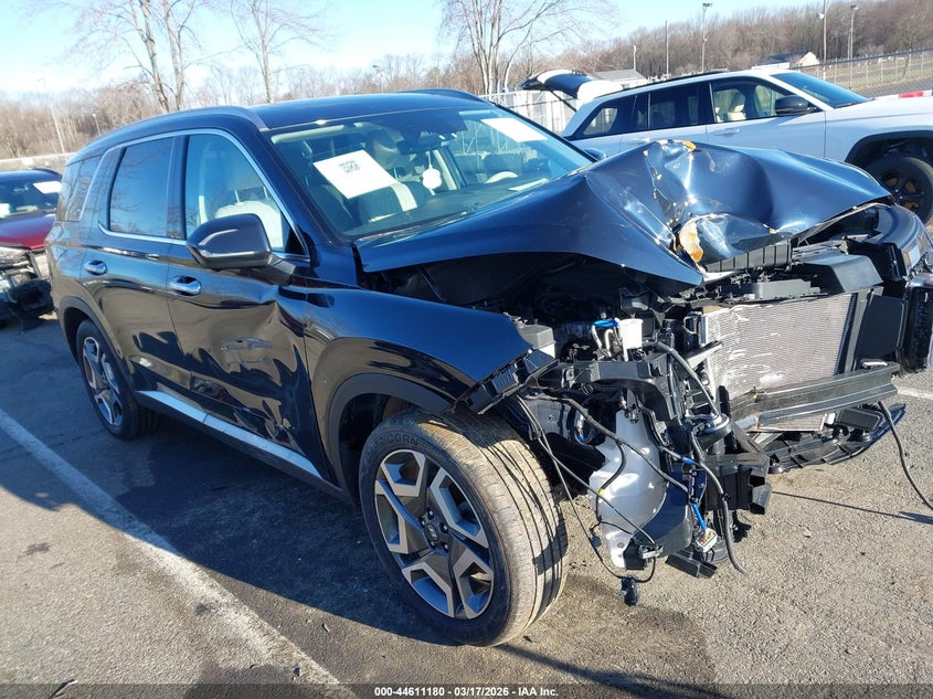 2024 Hyundai Palisade VIN KM8R5DGEXRU792001 IAAI salvage auction — FRONT END, Salvage (New Jersey), sold $5,750 on 2026-08-03 (photo 1)