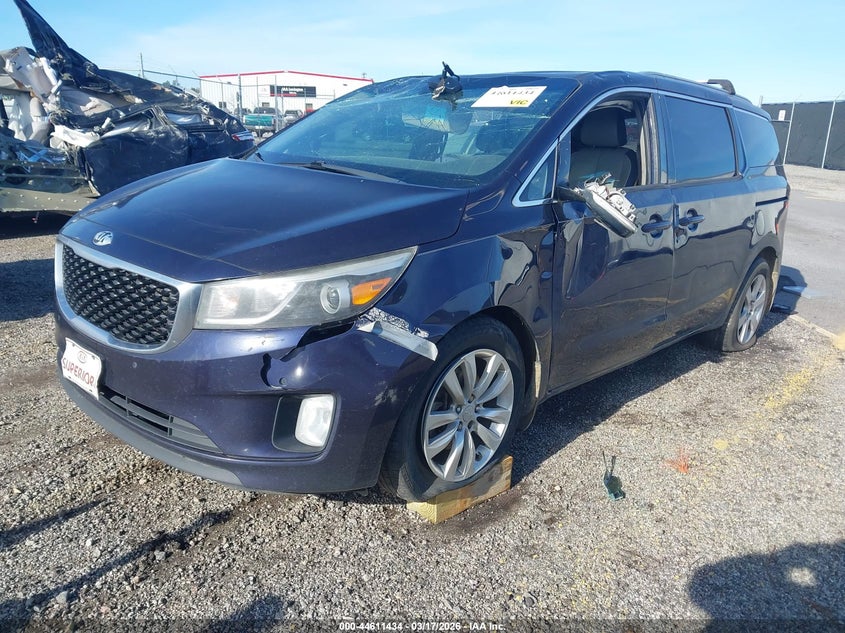 2018 Kia SEDONA VIN KNDMC5C19J6362899 IAAI salvage auction — LEFT & RIGHT, Salvage Title, sold $1,350 on 2026-07-08 (photo 2)