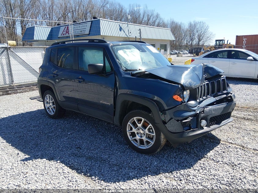 2022 Jeep Renegade VIN ZACNJDB12NPN83573 IAAI salvage auction — FRONT END, Salvage Title, sold $800 on 2026-07-21 (photo 1)