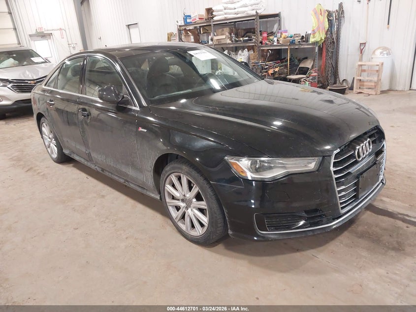 2016 Audi A6 VIN WAUFGAFC6GN061909 IAAI salvage auction — FRONT END, Regular (South Dakota), sold $50 on 2026-07-28 (photo 1)