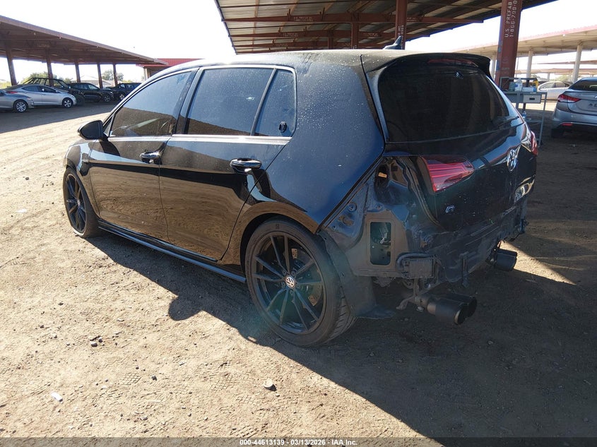 2018 Volkswagen Golf r VIN WVWWF7AU6JW185334 IAAI salvage auction — FRONT & REAR, Salvage Title, sold $6,100 on 2026-07-14 (photo 3)