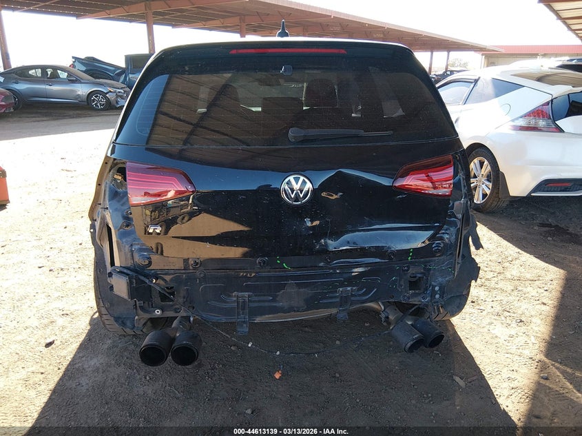 2018 Volkswagen Golf r VIN WVWWF7AU6JW185334 IAAI salvage auction — FRONT & REAR, Salvage Title, sold $6,100 on 2026-07-14 (photo 6)