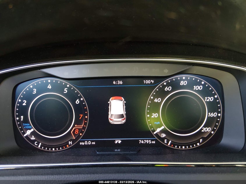 2018 Volkswagen Golf r VIN WVWWF7AU6JW185334 IAAI salvage auction — FRONT & REAR, Salvage Title, sold $6,100 on 2026-07-14 (photo 7)