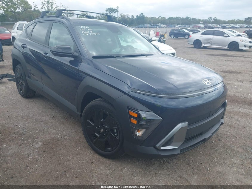 2026 Hyundai Kona VIN KM8HF3AB8TU425042 IAAI salvage auction — LEFT FRONT, Rebuildable (Florida), sold $6,775 on 2026-07-30 (photo 1)