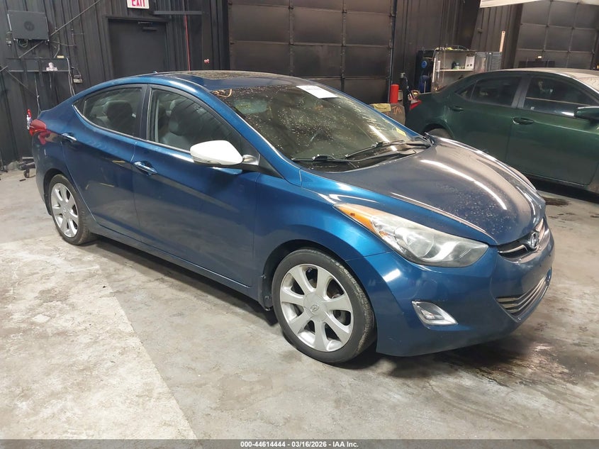 2013 Hyundai Elantra VIN KMHDH4AE8DU950046 IAAI salvage auction — LEFT SIDE, Salvage Title, sold $425 on 2026-07-07 (photo 1)